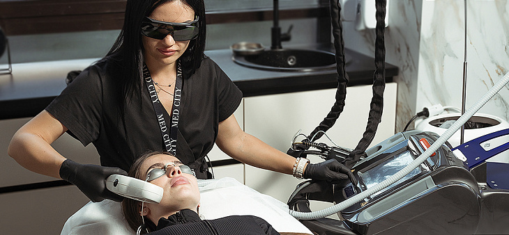 Удаление пигментных пятен лазером на лице